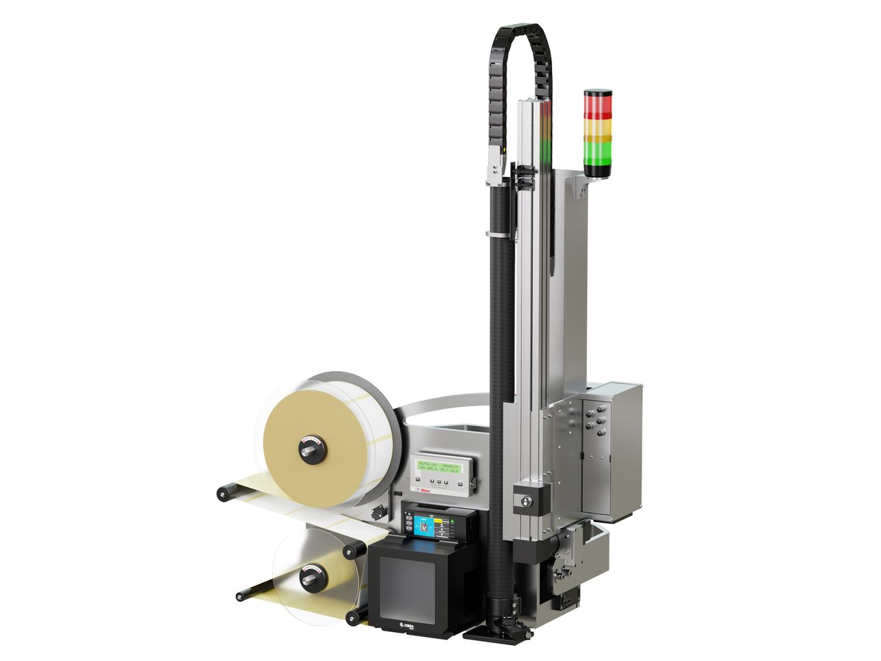 Legi-Air 6000 label print applicator with labels on the right