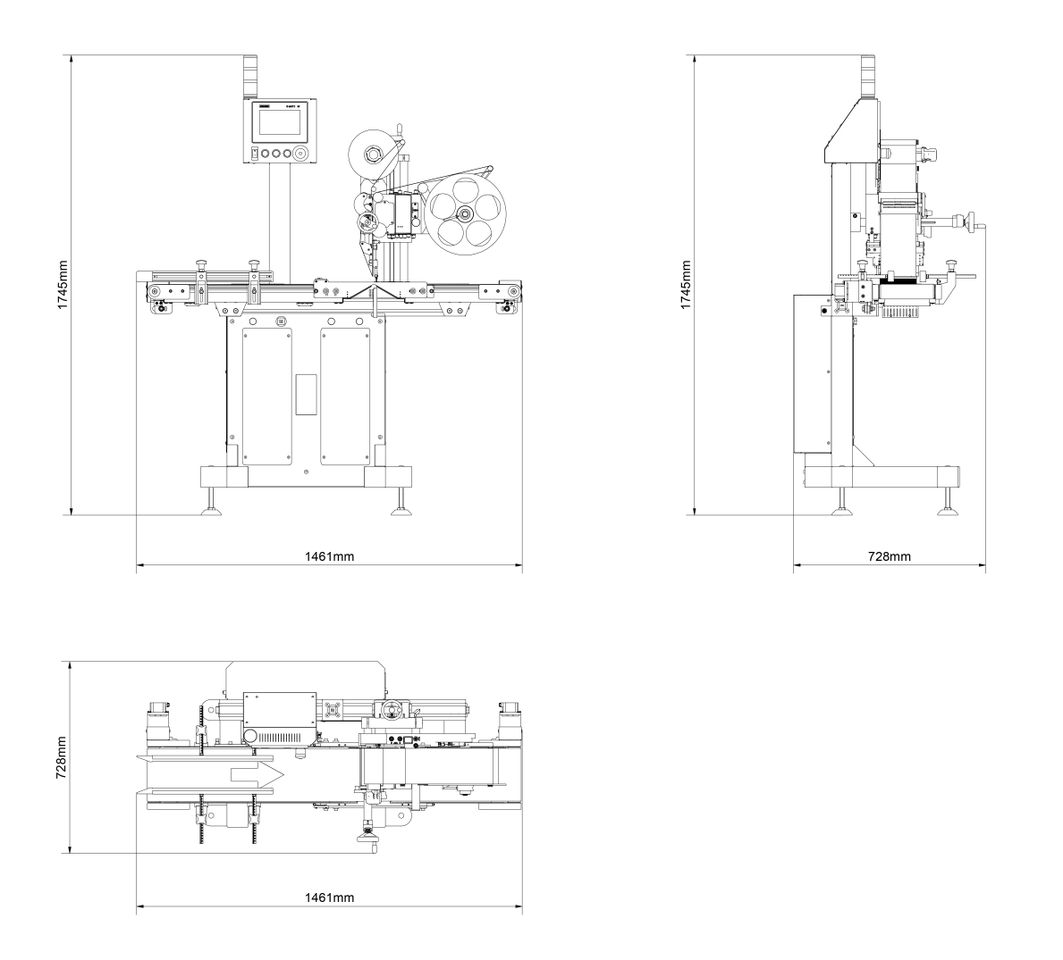 Technical drawing Geset 218