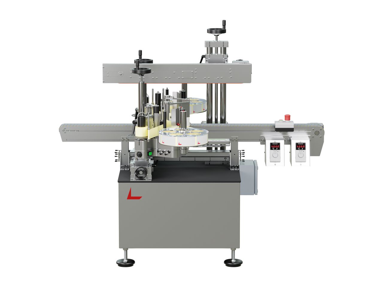 Geset 214 labeling system with front labels