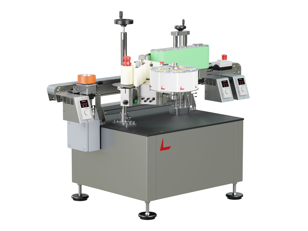 Geset 221 labeling system with labels left