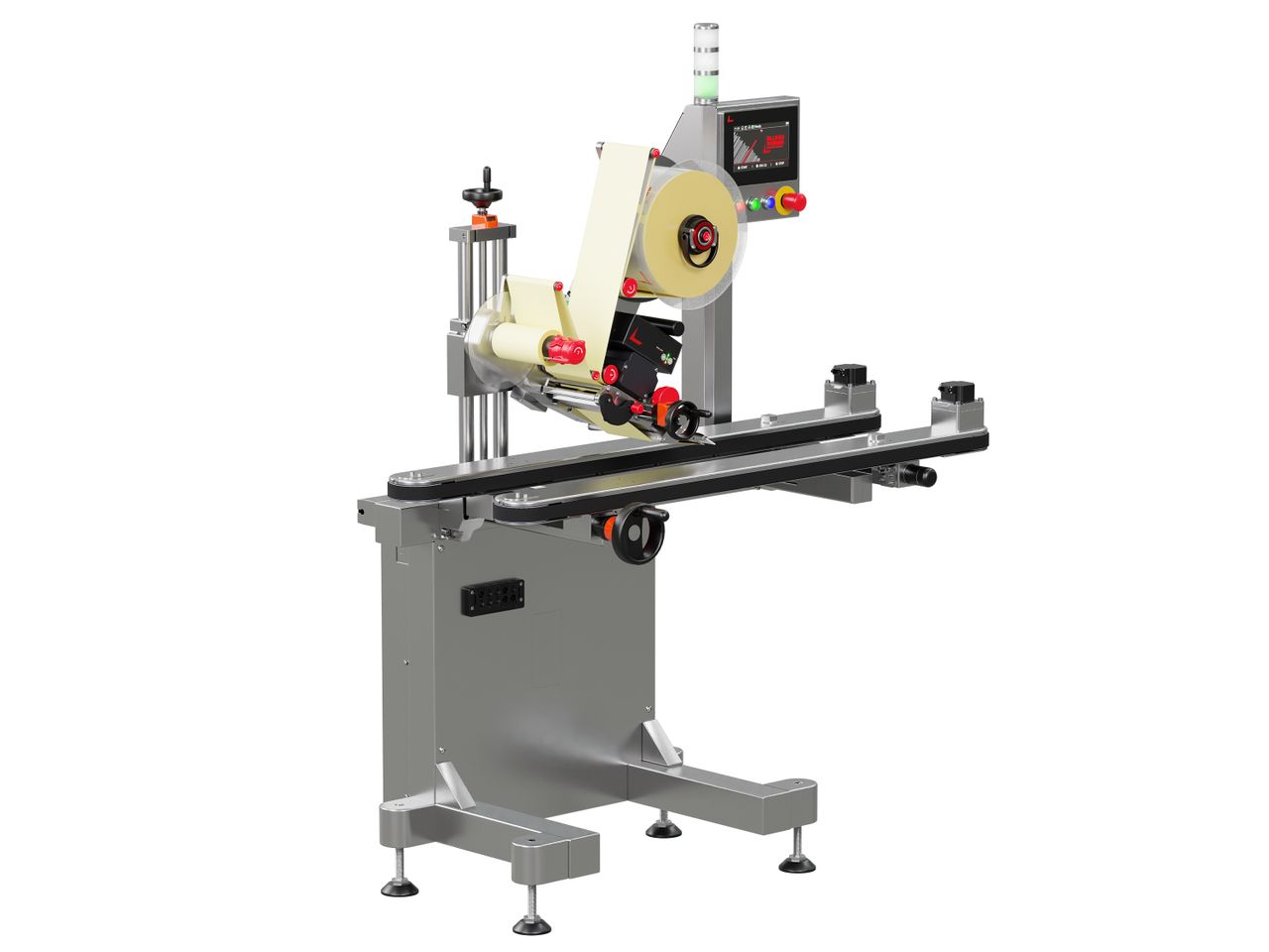 Geset 241 labeling system with labels left