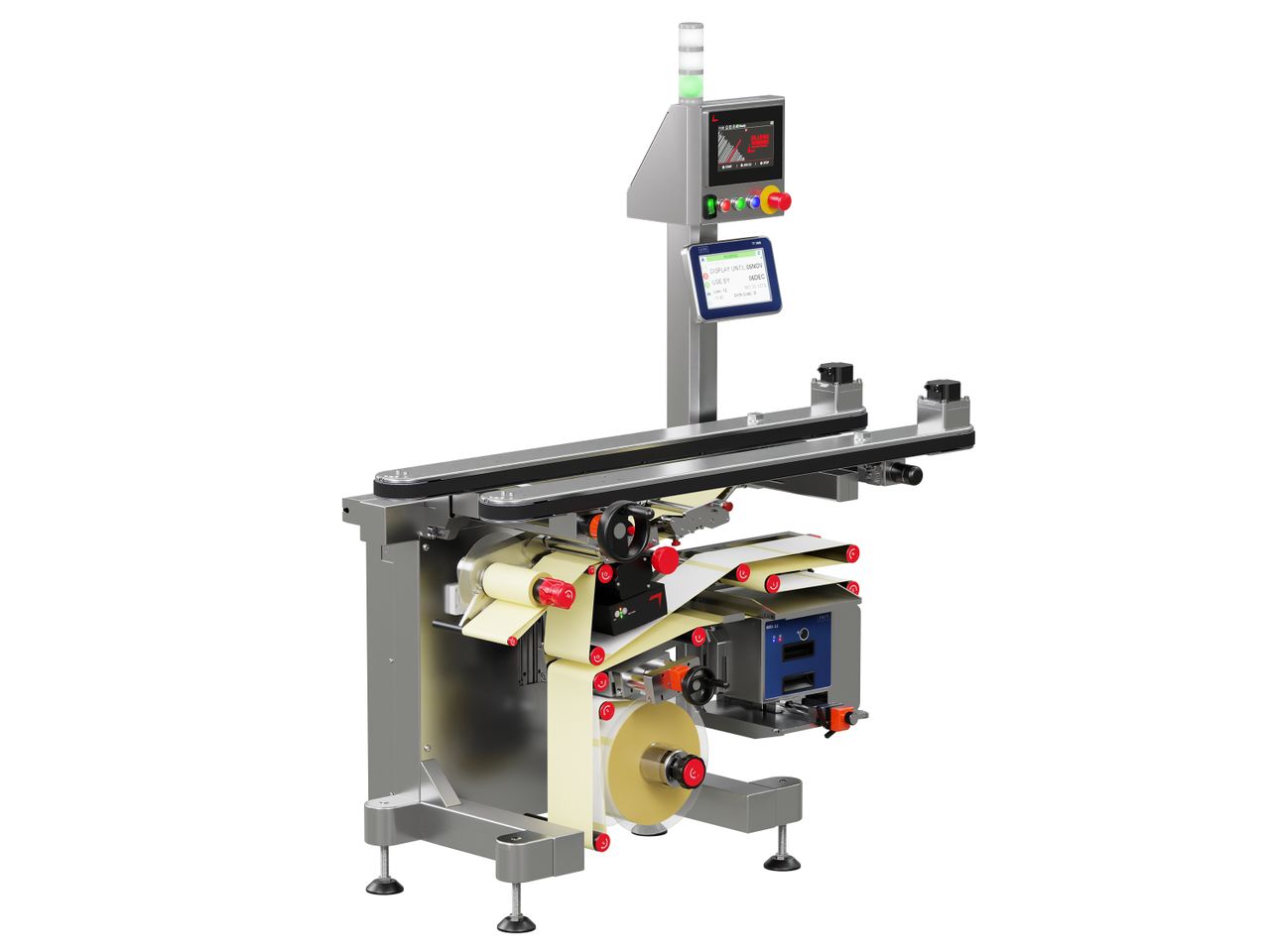 Geset 242 labeling system with labels left