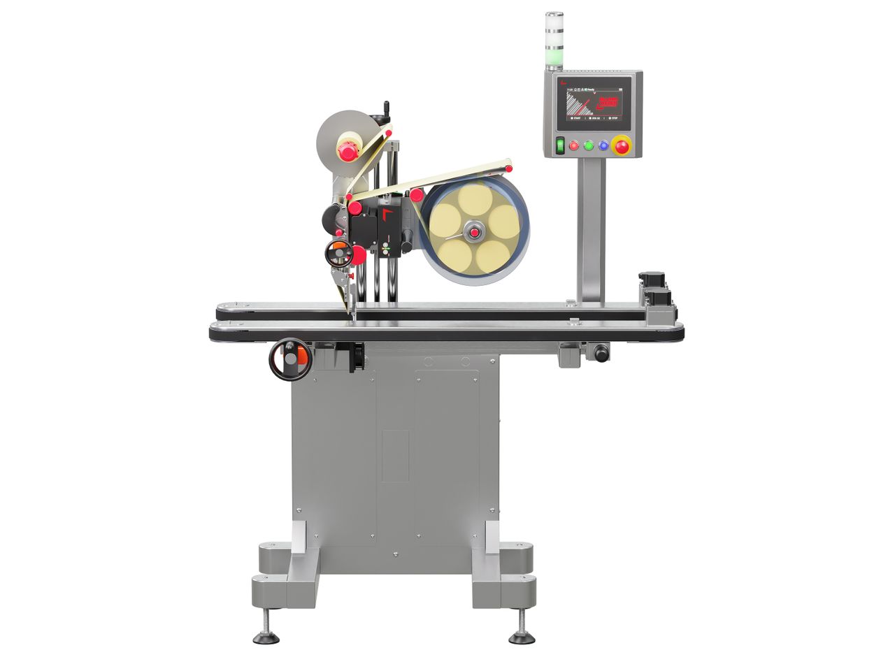 Geset 248 labeling system with front labels
