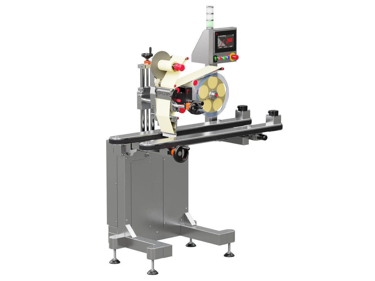 Geset 248 labeling system with labels left