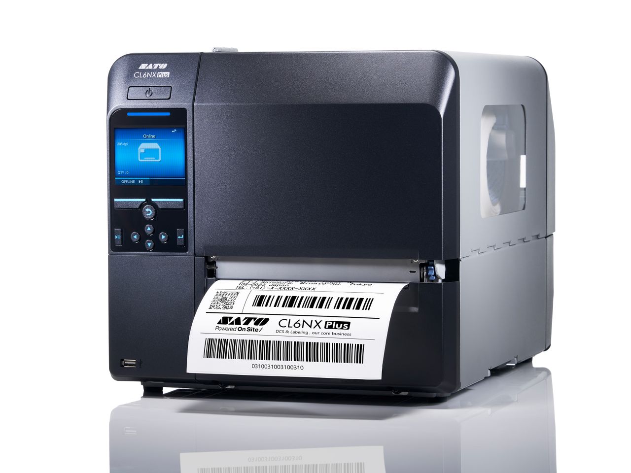 Sato CL6NX Plus front label printing