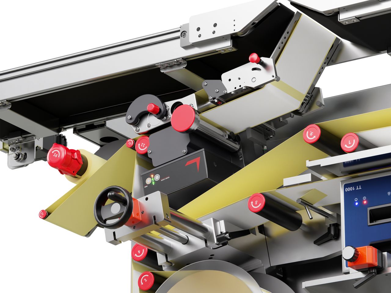 Etikettieranlage Geset 212 mit Etiketten rechts