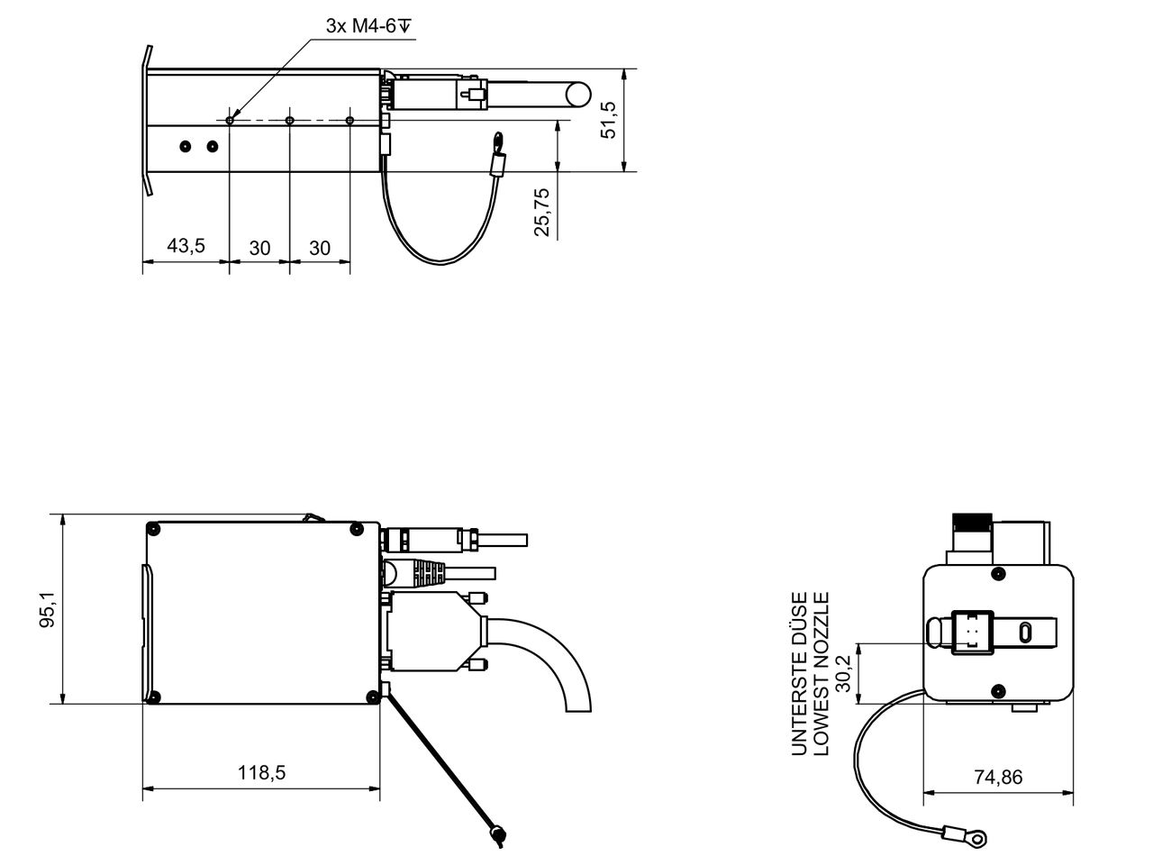 Technical Drawing Markoprint X1JET HP Premium