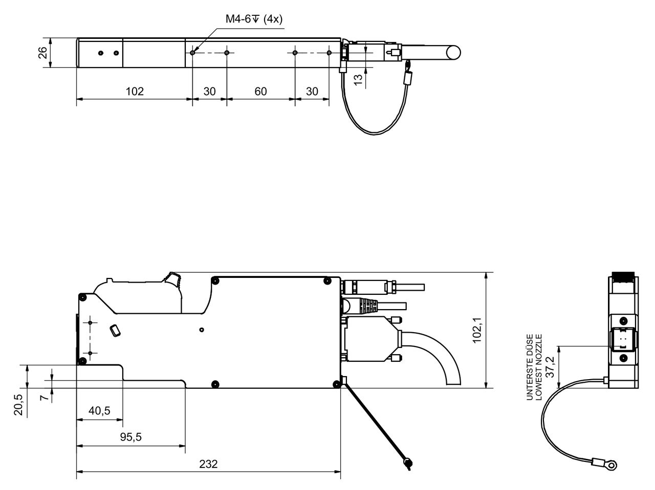 Technical Drawing Markoprint X1JET HP Stitch