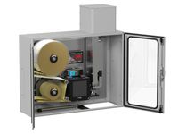 Etikettendruckspender Legi-Air 4050I offen links