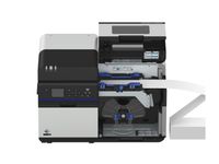 Farbetikettendrucker Epson ColorWorks C8000e Abdeckung offen mit Endlospapier