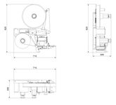 Technische Zeichnung Alpha HSM