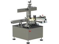 Etikettieranlage Geset 213 mit Etiketten links