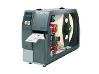 cab xc q4 Etikettendrucker vorne links mit Abreißkante