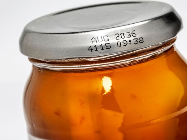 CIJ black ink on glass marmelade