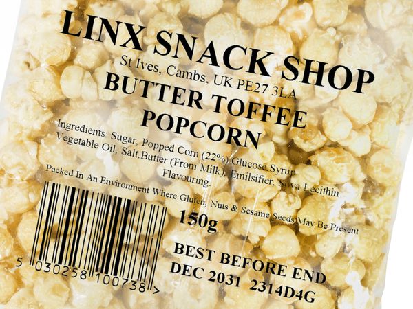 Linx TT Direktdruck auf Popcornbeutel aus Folie