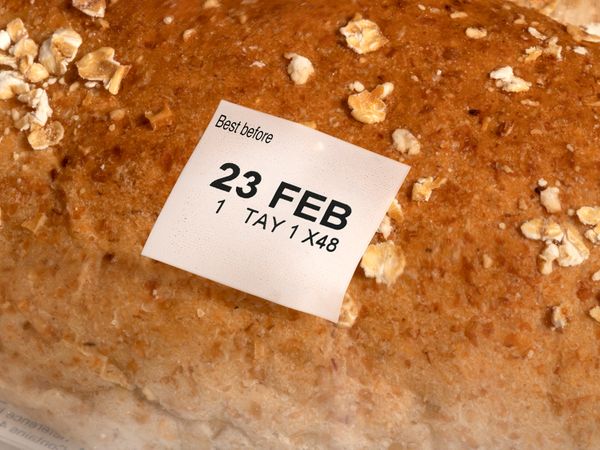 Linx TT Direktdruck auf Brotverpackung aus Folie