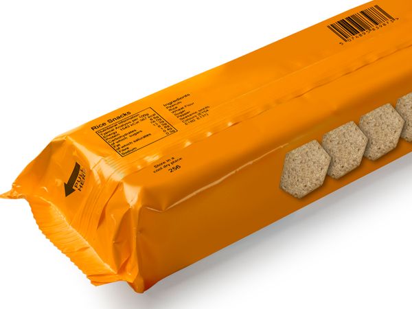 Linx TT Direktdruck auf Folienverpackung für Reiscracker