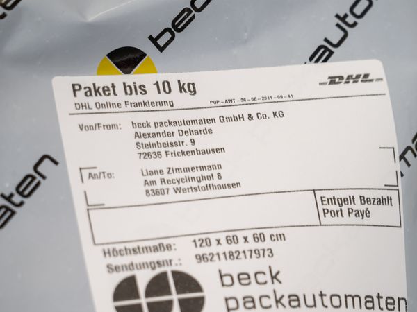 Etikett auf Verpackungsfolie 3
