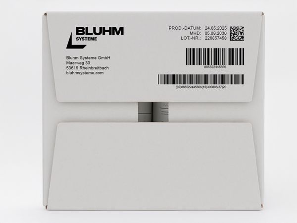 Mit Tintenstrahldrucker Markoprint integra Singular 108 bedruckter Karton