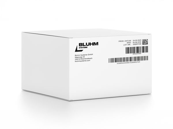 Mit Tintenstrahldrucker Markoprint integra Singular 108 bedruckter Karton