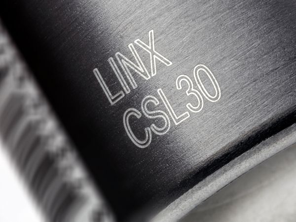 Linx CSL Laserbeschriftung auf Metalldose