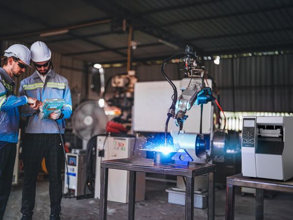 Zebra ZT510 Etikettendruck-Anwendung in der Fertigung mit rauer Umgebung