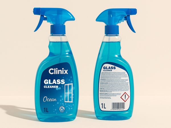 Etikettieranlage Geset 214 Etiketten zweiseitig auf Kunststoffflasche