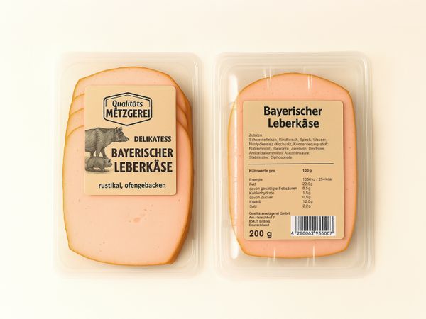 Etikettieranlage Geset 217 Etikett zweiseitig auf Lebensmittelverpackung