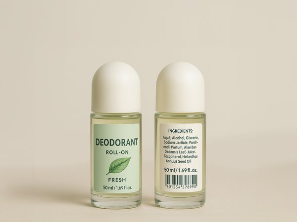 Etikettieranlage Geset 222 Etikett auf Deoroller