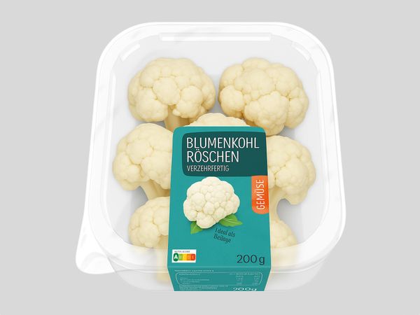 Etikettieranlage Geset 218 C-Wrap auf Blumenkohl
