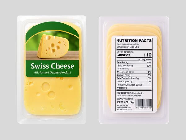 Etikettieranlage Geset 247 Etikett auf Käse