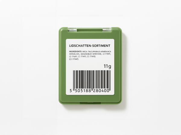 Etikettiersystem Geset 212 Etikett auf Kosmetikverpackung