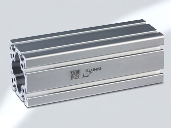 Faserlasercodierung Logo auf Aluminium-Profil