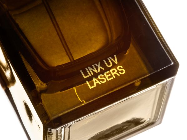 Linx UVG5 Laser – Körperpflege, Kosmetik, Parfüm, Glas, Flaschen, Text