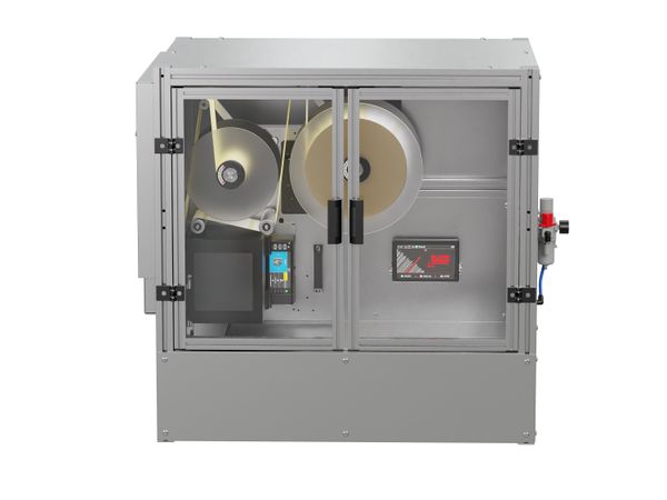 Palettenetikettierer AP 182 / AP 182 RT  frontal geschlossen