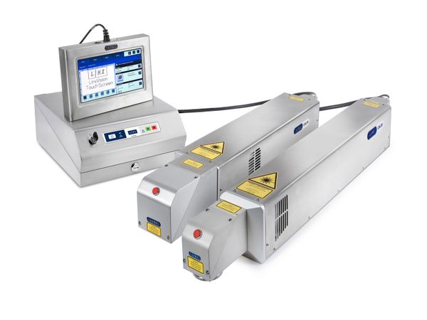 Linx CSL10, CSL30, Laserbeschrifter beide Markiereinheiten nebeneinander mit LinxVision UI