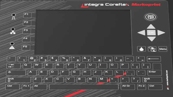 Der Markoprint integra Coreflex verfügt über ein robustes Touchdisplay