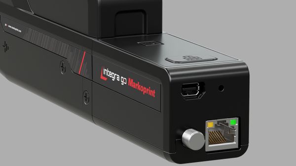 Markoprint integra go mit intuitiver Ein-Tasten-Steuerung