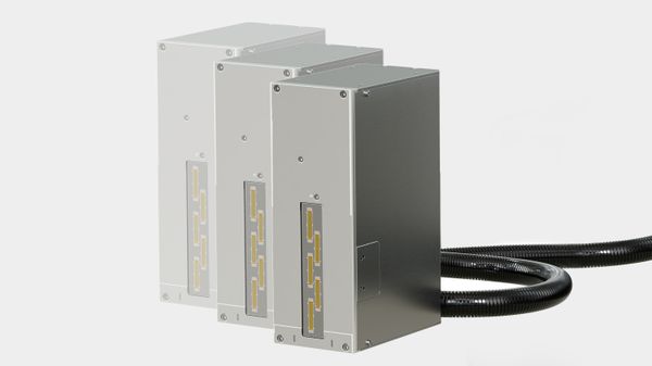 Der Tintenstrahldrucker Markoprint integra Singular 108 lässt sich 3-fach kaskadieren