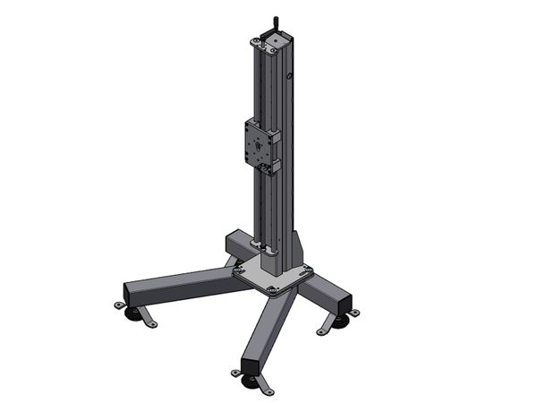 K-Stativ 120 Spindel Tellerfüße und Laschen