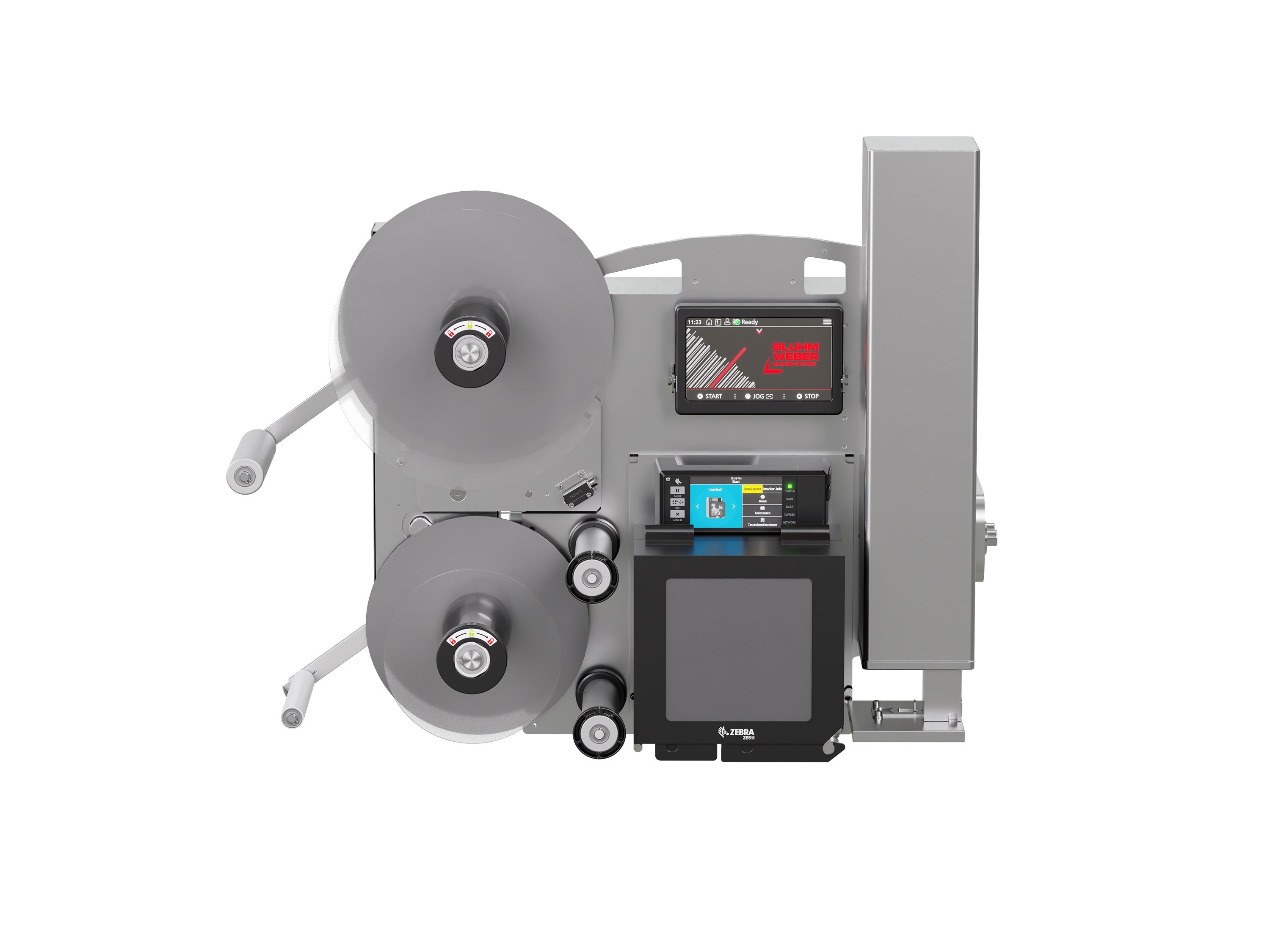 Etikettendruckspender Legi-Air 4050E ohne Etiketten frontal