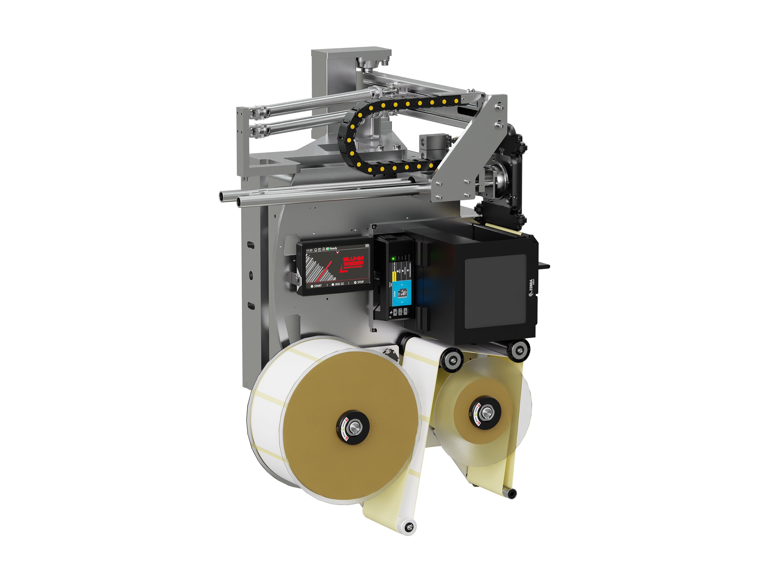 Label print applicator Legi-Air 4050E2A open left