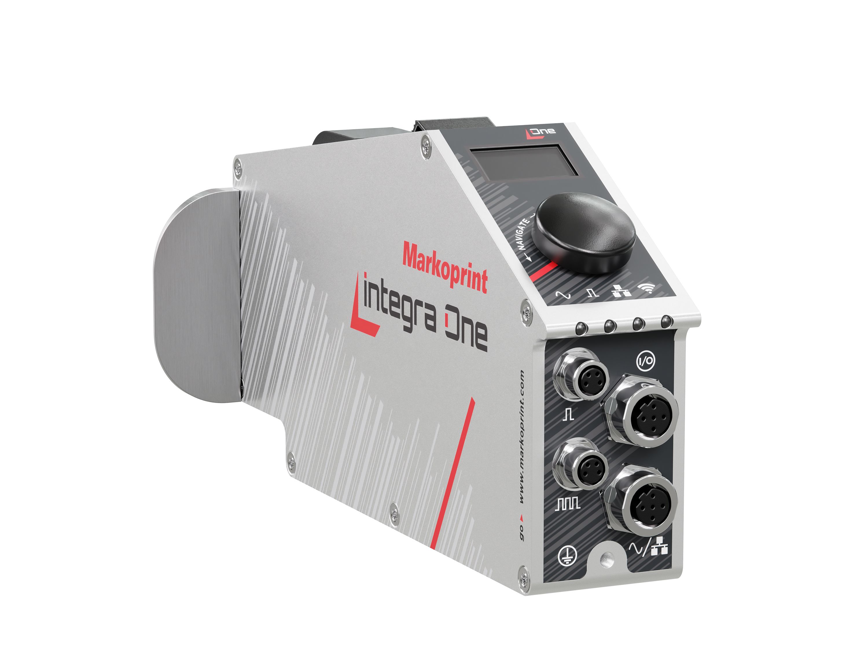 Industrieller Tintenstrahldrucker Markoprint integra One Rückseite links