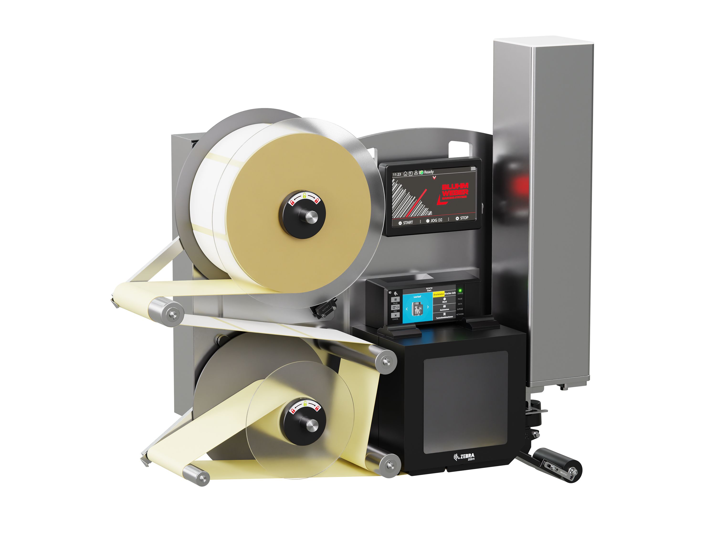 Label print applicator Legi-E 4050E with labels on the left