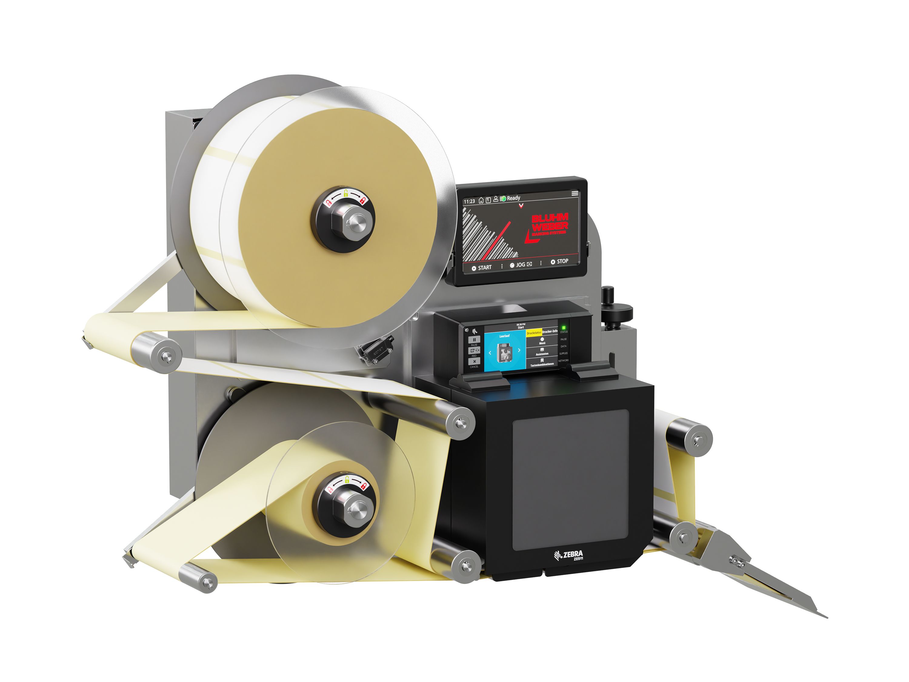 Label print applicator Legi-E 4050WO with labels on the left