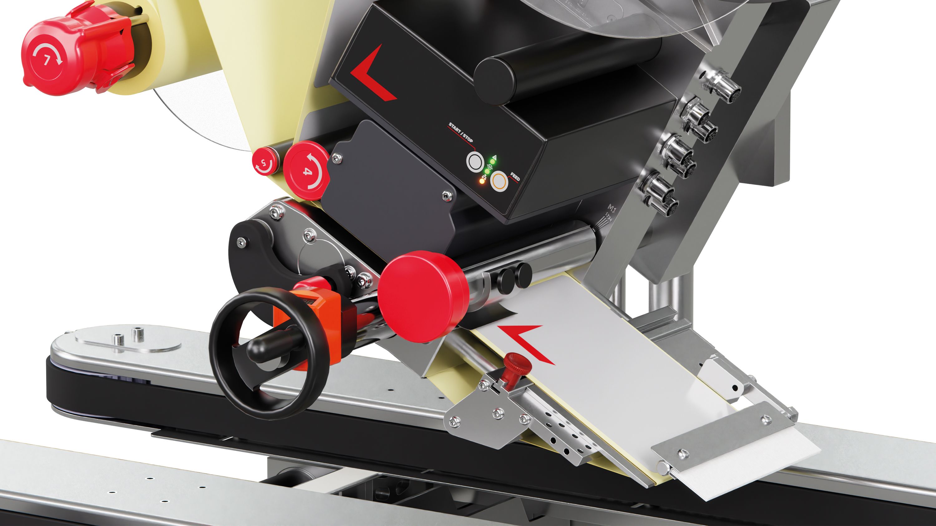 Geset 241 detail – label applicator