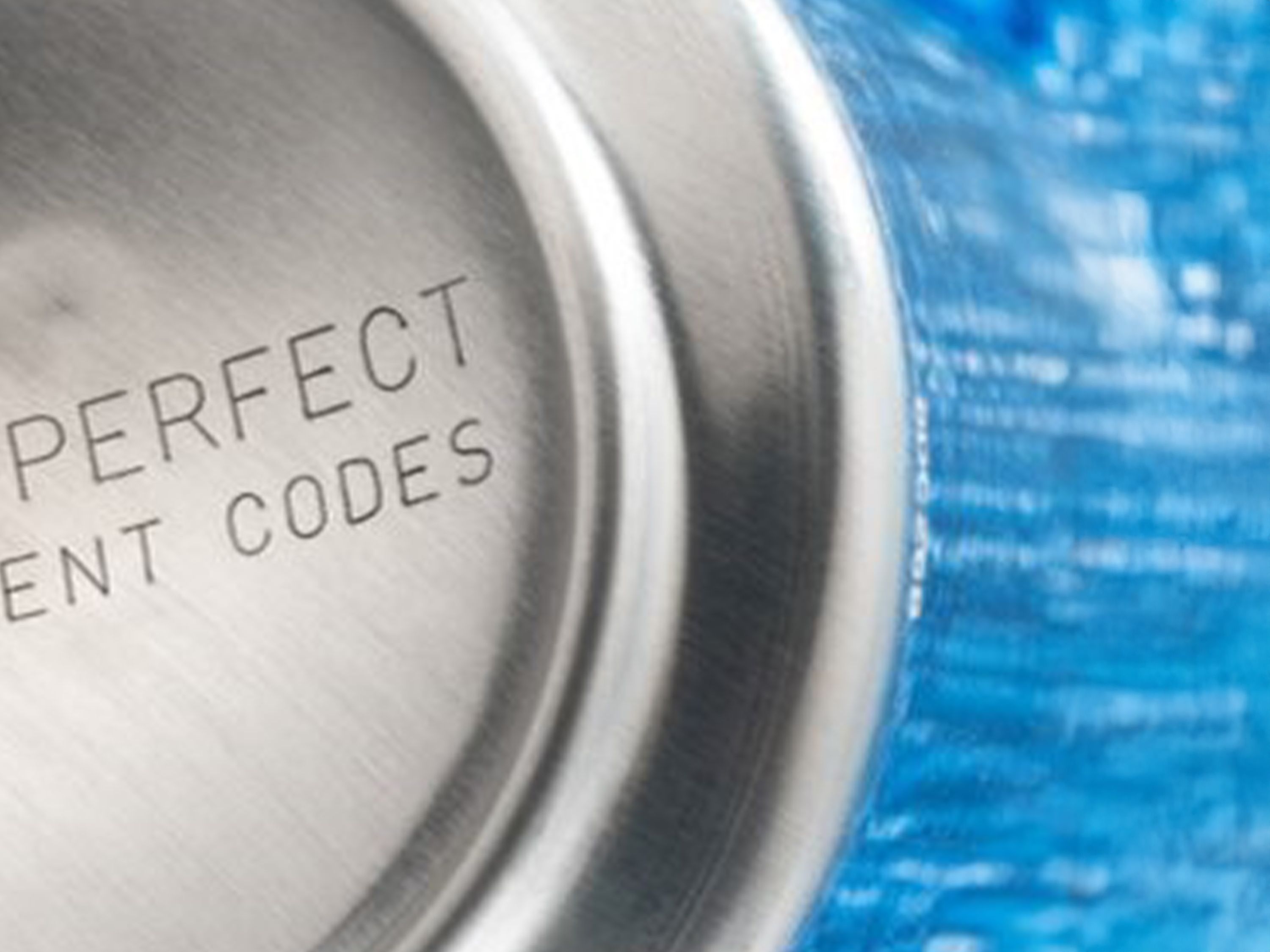 Faserlaser Codierung auf Metalldosen-Boden