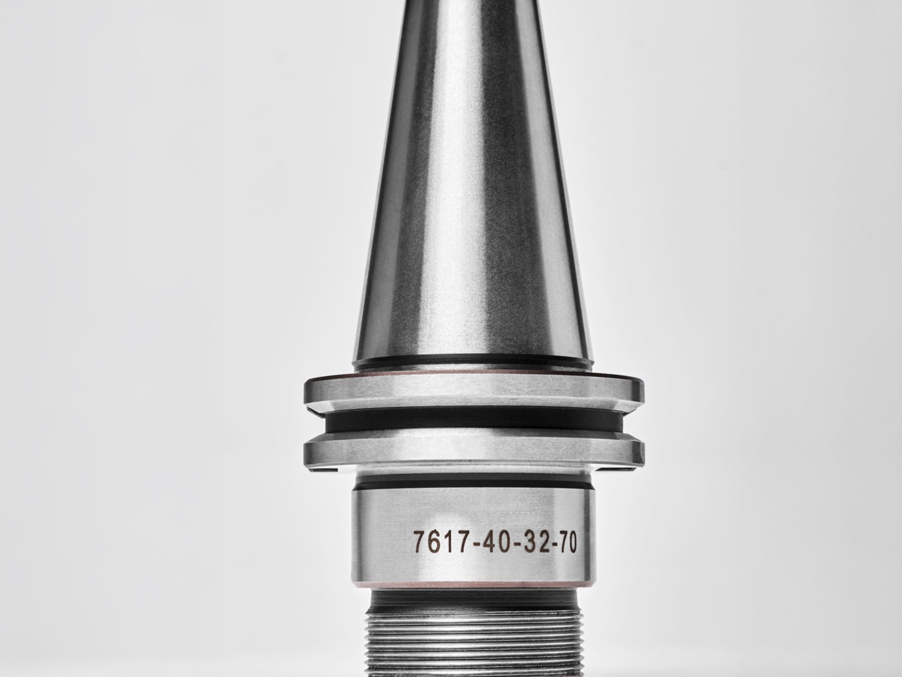 Faserlaser Codierung auf Fräswerkzeughalter aus Metall