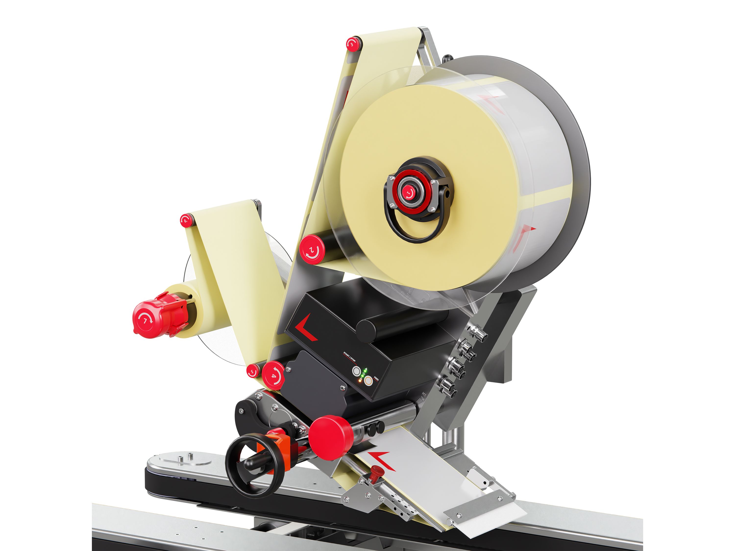 Etikettieranlage Geset 241 mit Etiketten rechts