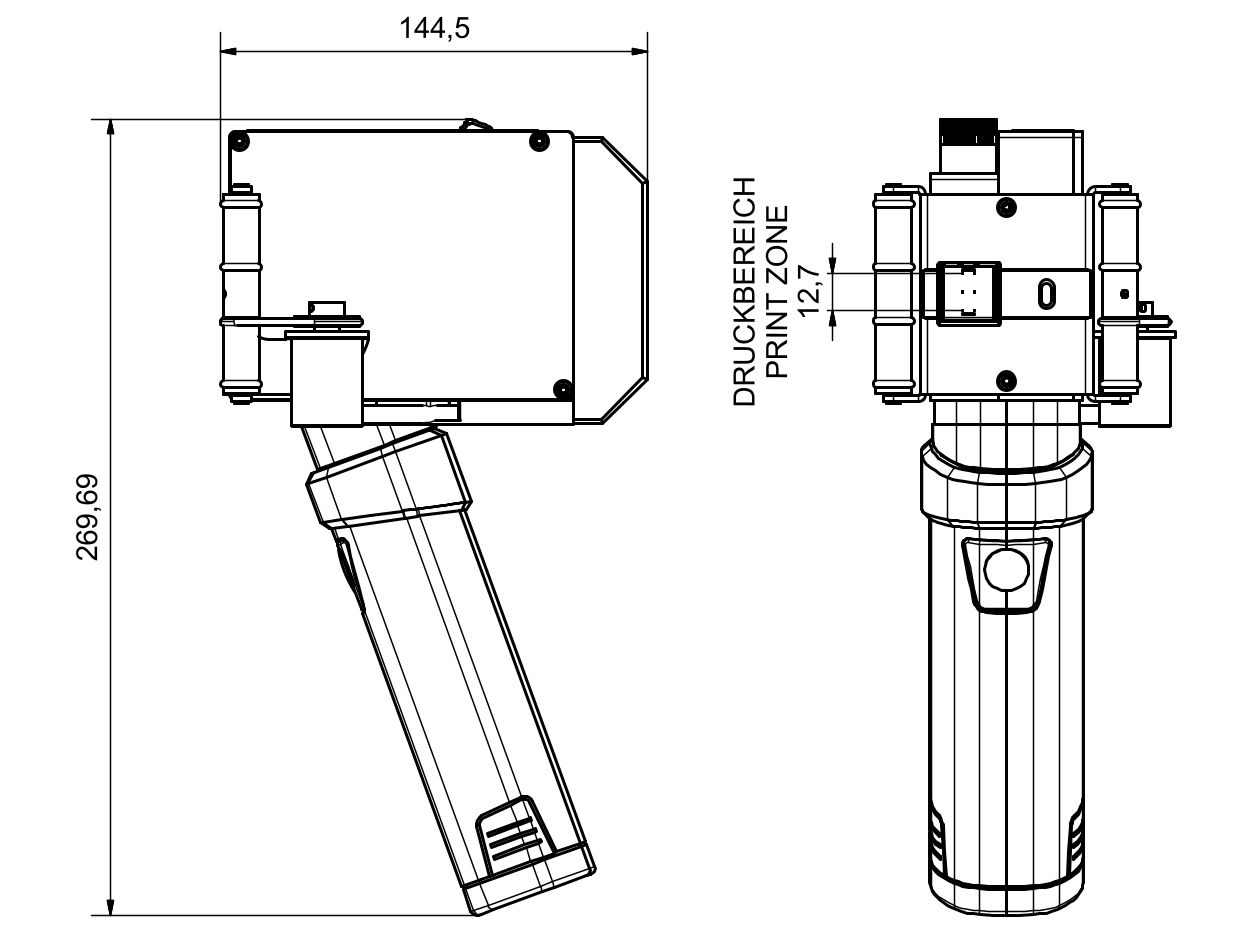 Technical Drawing Markoprint HandHold